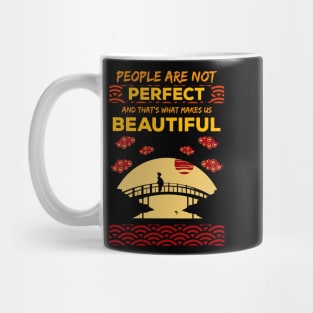 People are not perfect and thats what makes us beautiful recolor 9 Mug